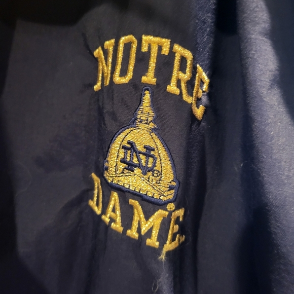 Vintage Champion Notre Dame Embroidered Windbreaker Jacket Mens Size XL Full Zip - Picture 7 of 7